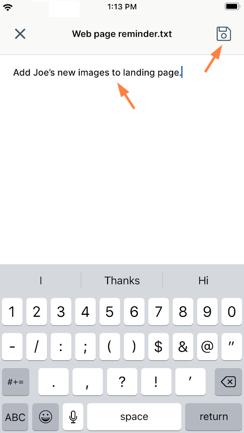 iOS EnterNote.png