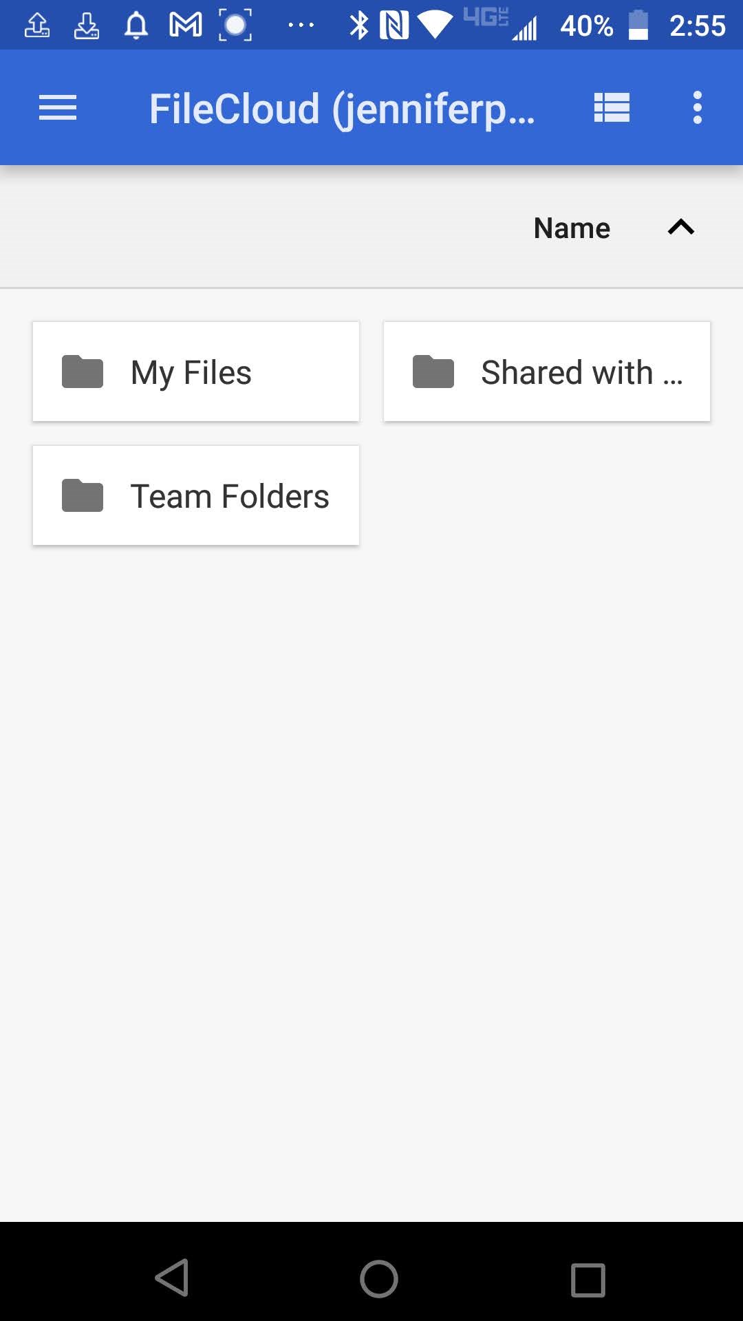 FileCloud folders on Android.jpg