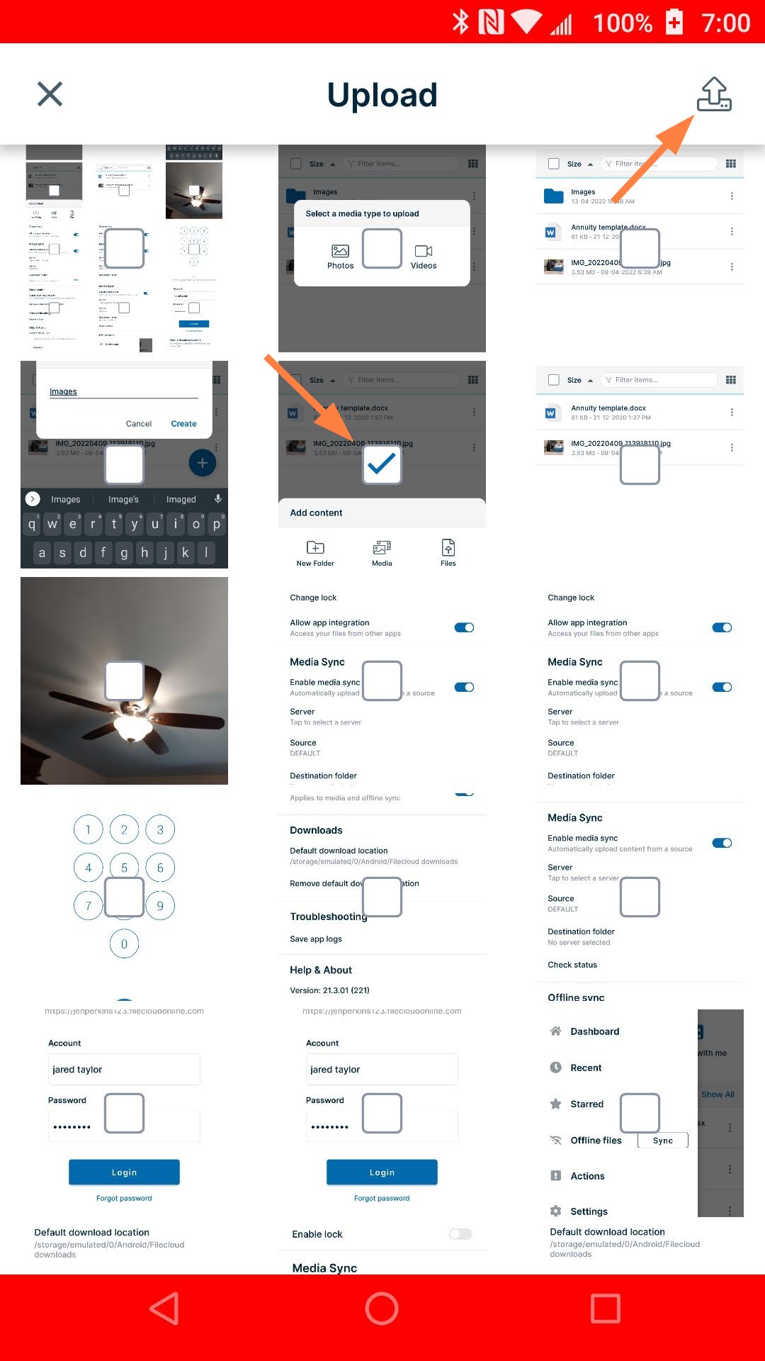 upload the file.jpg