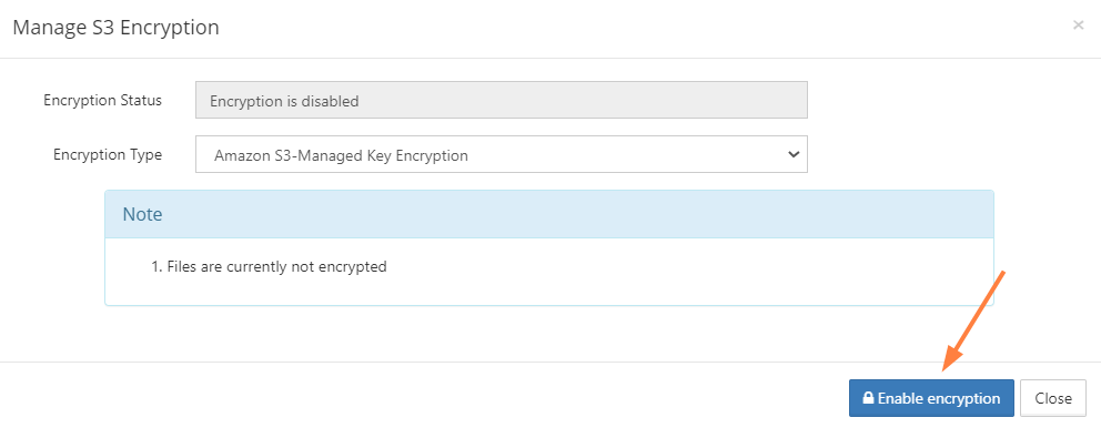 Manage S3 Encryption dialog box.png